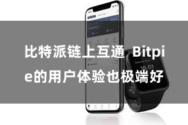 比特派链上互通 Bitpie的用户体验也极端好