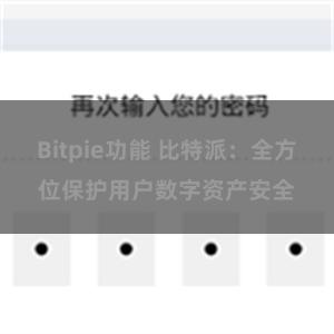 Bitpie功能 比特派：全方位保护用户数字资产安全