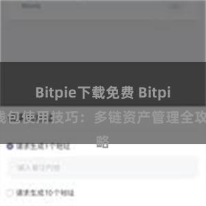 Bitpie下载免费 Bitpie钱包使用技巧：多链资产管理全攻略