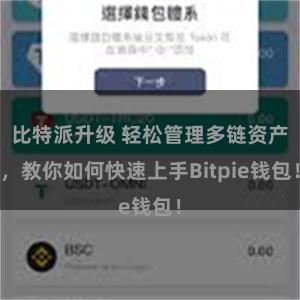 比特派升级 轻松管理多链资产，教你如何快速上手Bitpie钱包！