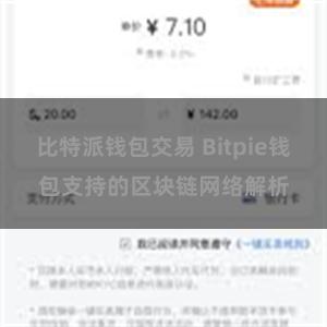 比特派钱包交易 Bitpie钱包支持的区块链网络解析