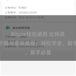 Bitpie钱包使用 比特派钱包下载与安装教程：轻松学会，新手必看