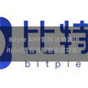 Bitpie APP官网 比特派(Bitpie)钱包有哪些隐藏功能？