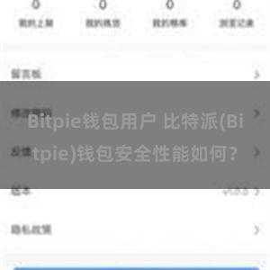 Bitpie钱包用户 比特派(Bitpie)钱包安全性能如何？