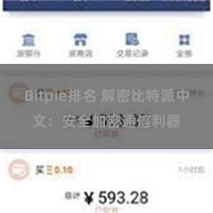 Bitpie排名 解密比特派中文：安全加密通信利器