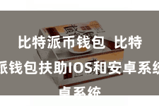 比特派币钱包  比特派钱包扶助IOS和安卓系统