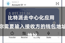 比特派去中心化应用  你需要输入接收方的钱包地址