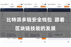 比特派多链安全钱包  跟着区块链技能的发展