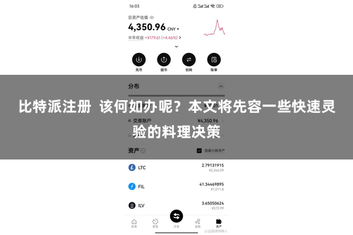 比特派注册  该何如办呢？本文将先容一些快速灵验的料理决策