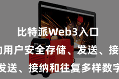 比特派Web3入口  不错匡助用户安全存储、发送、接纳和往复多样数字钞票